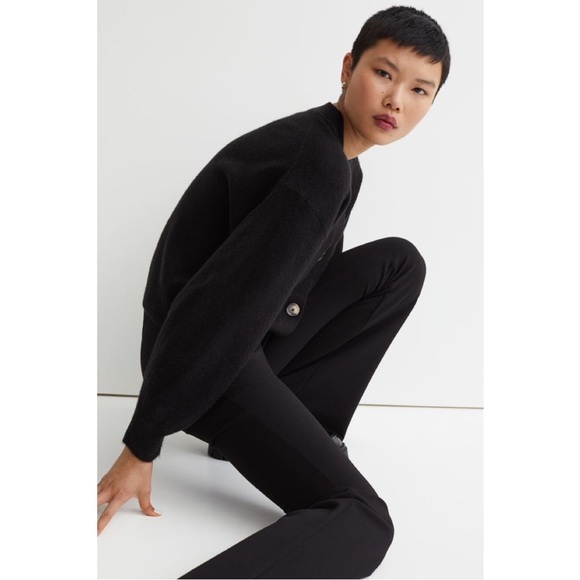 Black V-Neck Cardigan - Picture 5 of 9